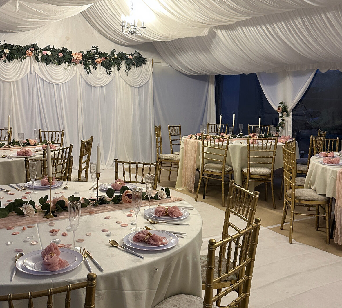 bespoke marquee hire in birmingham for a wedding event