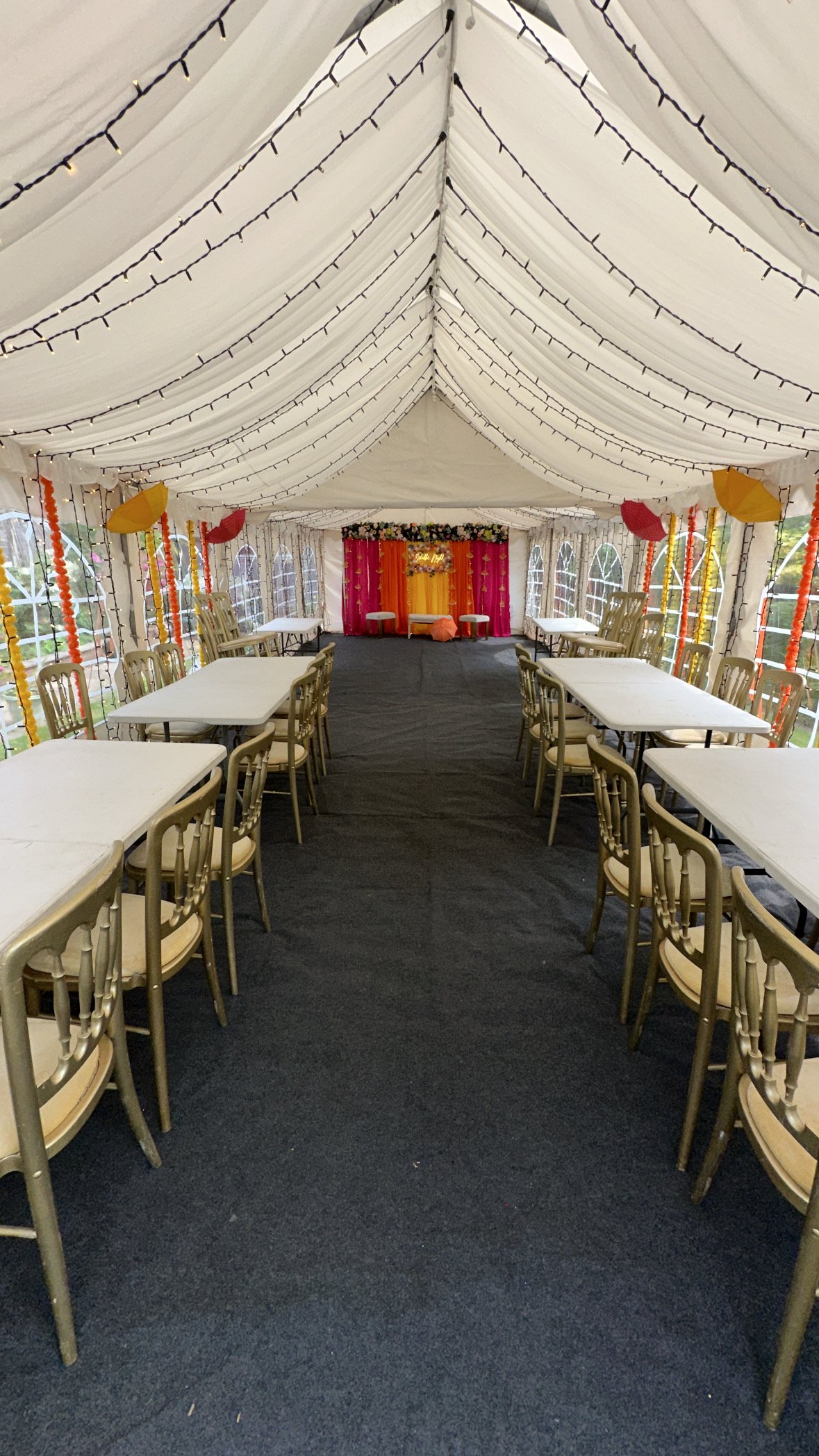 50 guest garden party tent marquee for event in birmingham