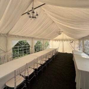 40 guest small marquee green tent in birmingham45 Guest Garden Party Tent Marquee